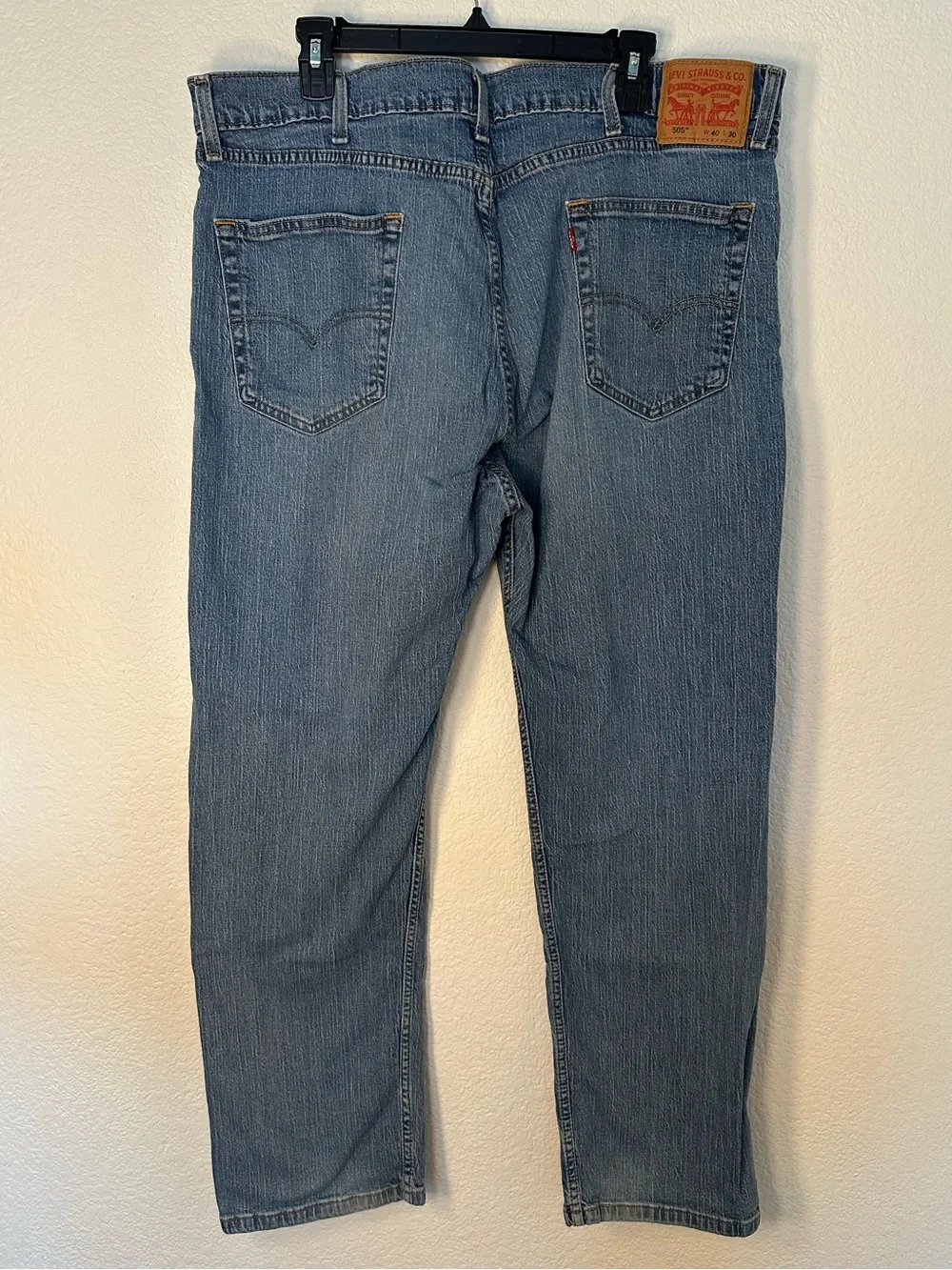 Levi’s 505 Regular Fit Jeans Men’s 40x30 Medium Wash Straight Leg Denim